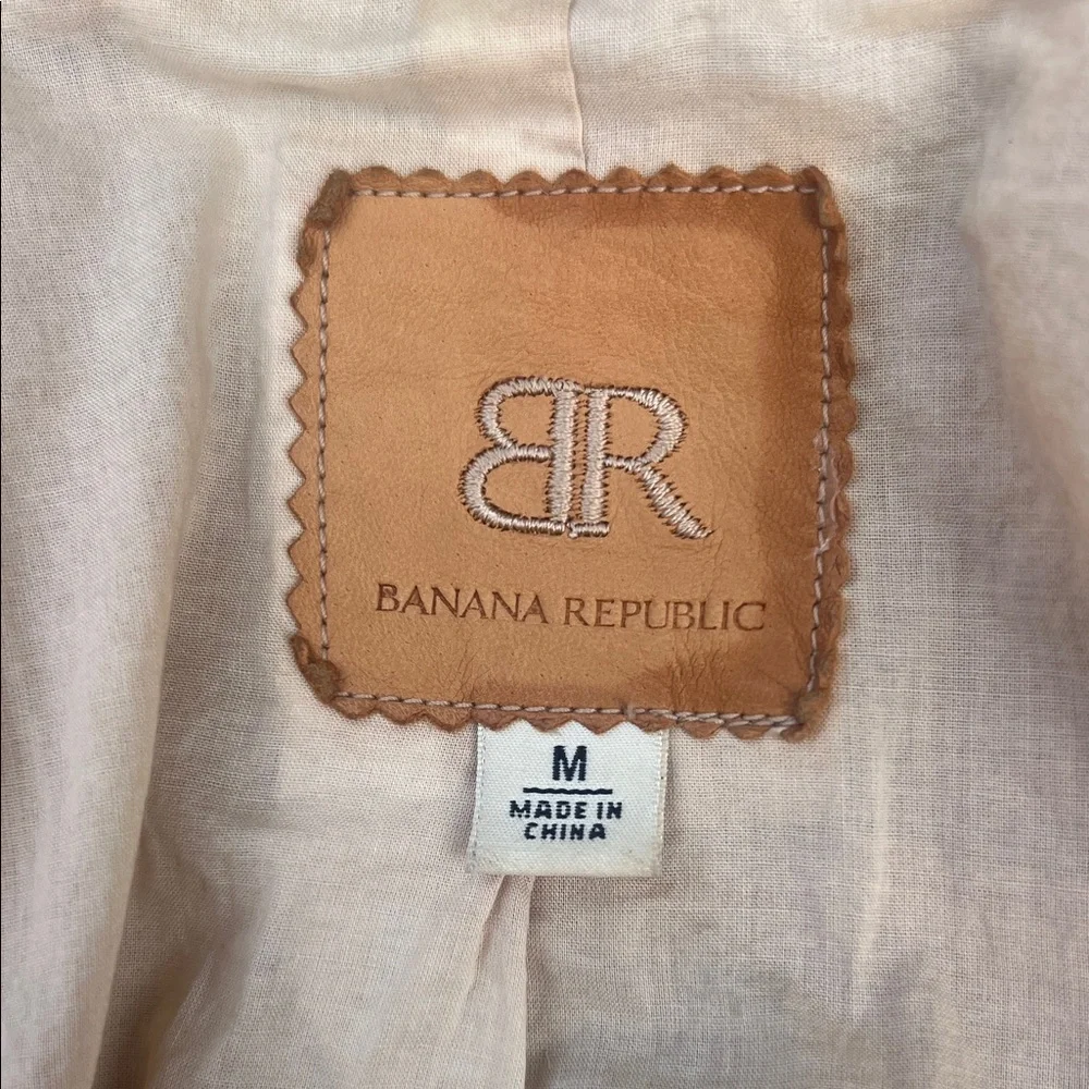 Banana Republic Vintage Tan Leather Jacket - Picture 2 of 16